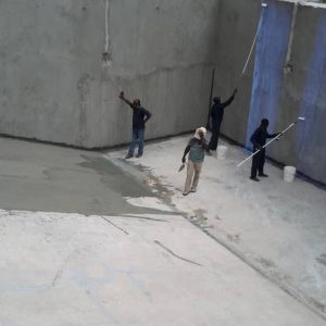 swimming pool reference work construction of Naval Swimming Pool at Lagos Officers Mess....BEFORE